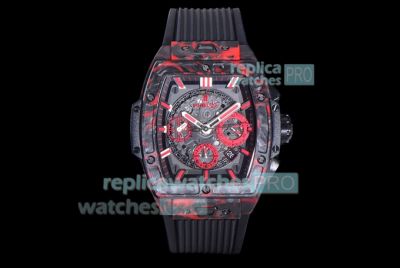 Swiss Replica Hublot Spirit Of Big Bang Black Magic 45MM Red Watch 